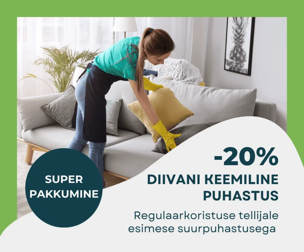 Äripindade ja kontorite koristus 1 Kontorite koristus regulaarkoristusega esimese kuu soodustus